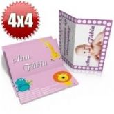 1000 cartões duplos / frente e verso coloridos